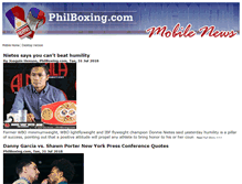 Tablet Screenshot of m.philboxing.com
