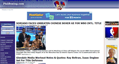 Desktop Screenshot of philboxing.com