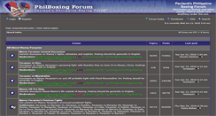 Desktop Screenshot of forum.philboxing.com